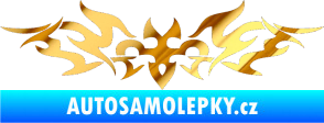 Samolepka Tetování 184 chrom fólie zlatá zrcadlová