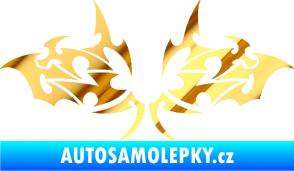 Samolepka Tetování 206 chrom fólie zlatá zrcadlová