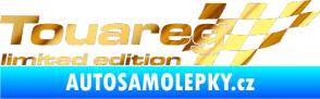 Samolepka Touareg limited edition pravá chrom fólie zlatá zrcadlová