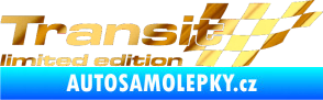 Samolepka Transit limited edition pravá chrom fólie zlatá zrcadlová
