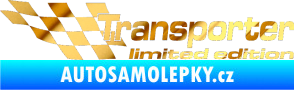 Samolepka Transporter limited edition levá chrom fólie zlatá zrcadlová