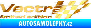 Samolepka Vectra limited edition pravá chrom fólie zlatá zrcadlová