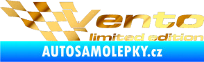 Samolepka Vento limited edition levá chrom fólie zlatá zrcadlová