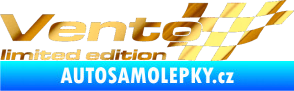 Samolepka Vento limited edition pravá chrom fólie zlatá zrcadlová