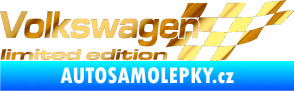Samolepka Volkswagen limited edition pravá chrom fólie zlatá zrcadlová