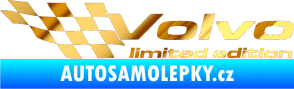 Samolepka Volvo limited edition levá chrom fólie zlatá zrcadlová