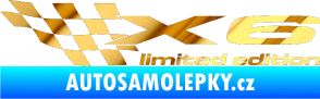Samolepka X6 limited edition levá chrom fólie zlatá zrcadlová
