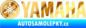 Samolepka Yamaha 001 chrom fólie zlatá zrcadlová