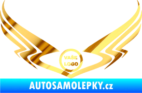 Samolepka Znak Tetování 003 chrom fólie zlatá zrcadlová
