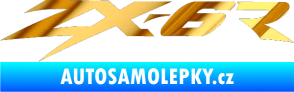 Samolepka ZX 6R chrom fólie zlatá zrcadlová