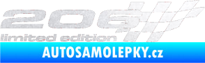 Samolepka 206 limited edition pravá pískované sklo