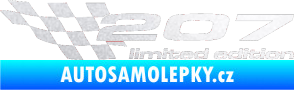 Samolepka 207 limited edition levá pískované sklo