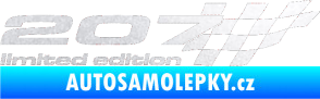 Samolepka 207 limited edition pravá pískované sklo