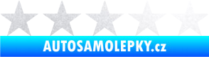 Samolepka 5 star deluxe hvězdy pískované sklo