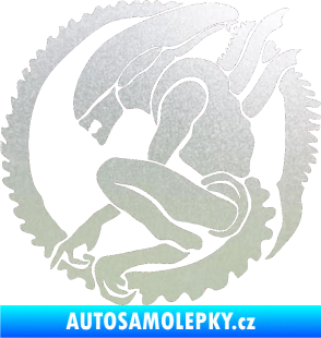 Samolepka Alien 001 levá pískované sklo
