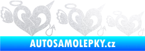 Samolepka Angel devil family 002 rodinka v autě pískované sklo
