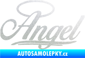 Samolepka Angel nápis pískované sklo