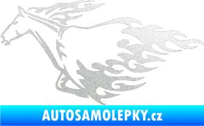 Samolepka Animal flames 003 levá kůň pískované sklo