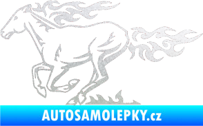 Samolepka Animal flames 004 levá kůň pískované sklo