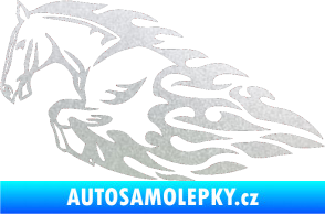 Samolepka Animal flames 008 levá kůň pískované sklo