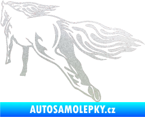 Samolepka Animal flames 009 levá kůň pískované sklo