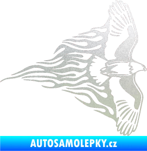 Samolepka Animal flames 019 pravá letící orel pískované sklo
