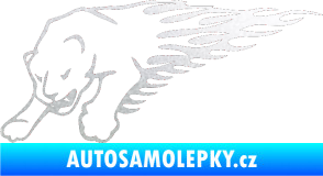Samolepka Animal flames 020 levá puma pískované sklo