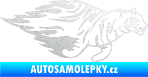 Samolepka Animal flames 021 pravá tygr pískované sklo