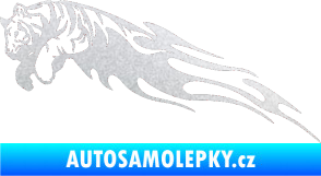 Samolepka Animal flames 022 levá tygr pískované sklo