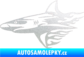 Samolepka Animal flames 031 levá žralok pískované sklo