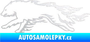 Samolepka Animal flames 032 levá vlk pískované sklo