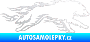 Samolepka Animal flames 032 pravá vlk pískované sklo
