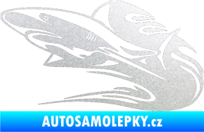 Samolepka Animal flames 037 levá žralok pískované sklo