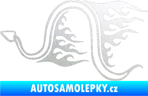 Samolepka Animal flames 040 levá had pískované sklo