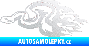 Samolepka Animal flames 042 levá had pískované sklo
