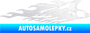 Samolepka Animal flames 052 pravá orel pískované sklo