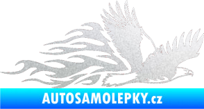 Samolepka Animal flames 053 pravá orel pískované sklo