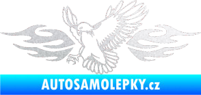 Samolepka Animal flames 054 levá orel pískované sklo