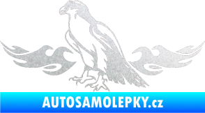 Samolepka Animal flames 069 levá orel pískované sklo