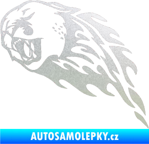 Samolepka Animal flames 083 levá puma pískované sklo
