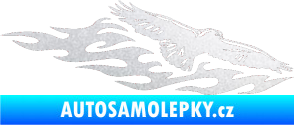 Samolepka Animal flames 097 pravá orel pískované sklo