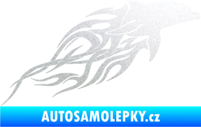 Samolepka Animal flames 102 pravá delfín pískované sklo