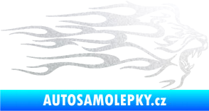Samolepka Animal flames 103 pravá lev pískované sklo