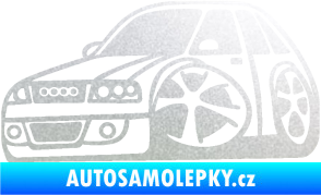 Samolepka Audi A4 karikatura levá pískované sklo