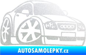 Samolepka Audi TT karikatura pravá pískované sklo