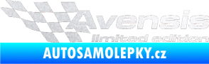 Samolepka Avensis limited edition levá pískované sklo