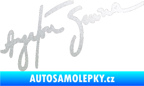Samolepka Podpis Ayrton Senna pískované sklo
