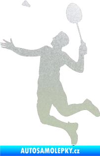Samolepka Badminton 001 levá pískované sklo