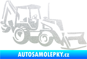 Samolepka Bagr 002 pravá pískované sklo