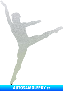 Samolepka Balet tanečník 001 levá pískované sklo